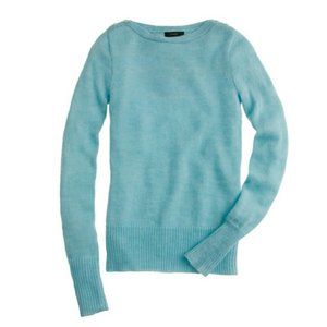 J. Crew Wool Mohair Blend Boat Neck Sweater Small